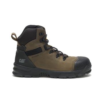 Caterpillar Accomplice X Waterproof Steel toe μποτακια αδιαβροχα ανδρικα Ελιά | CAT164-GR