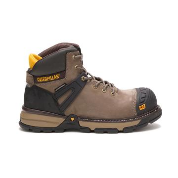 Caterpillar Excavator Superlite Waterproof Carbon Composite toe μποτεσ εργασιασ ανδρικα καφε | CAT25