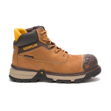 Caterpillar Excavator Superlite Waterproof Carbon Composite toe μποτακια αδιαβροχα γυναικεια καφε |