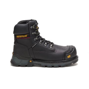 Caterpillar Excavator XL 6" Waterproof Composite toe μποτακια αδιαβροχα ανδρικα μαυρα | CAT135-GR