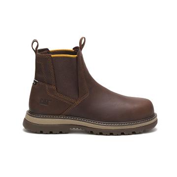 Caterpillar Fairbanks Chelsea Steel toe μποτεσ εργασιασ ανδρικα καφε | CAT247-GR