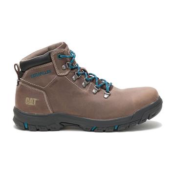 Caterpillar Mae Steel toe Waterproof μποτακια ασφαλειασ γυναικεια Taupe | CAT421-GR