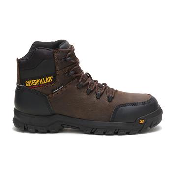 Caterpillar Resorption Waterproof Composite toe μποτακια ασφαλειασ ανδρικα καφε | CAT054-GR