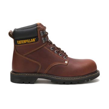 Caterpillar Second Shift Steel toe μποτακια ασφαλειασ ανδρικα μπορντο | CAT064-GR