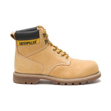 Caterpillar Second Shift Steel toe μποτακια ασφαλειασ ανδρικα καφε | CAT065-GR