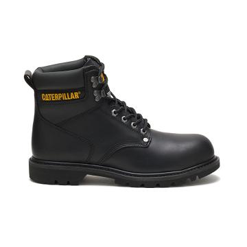 Caterpillar Second Shift Steel toe μποτακια ασφαλειασ ανδρικα μαυρα | CAT067-GR