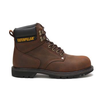 Caterpillar Second Shift Steel toe μποτεσ εργασιασ ανδρικα καφε | CAT243-GR