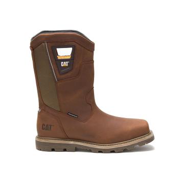 Caterpillar Stillwell Waterproof Steel toe μποτακια ασφαλειασ ανδρικα καφε | CAT033-GR