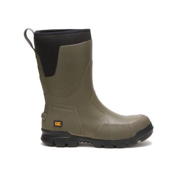 Caterpillar Stormers 11" Steel toe μποτακια αδιαβροχα ανδρικα Ελιά | CAT172-GR