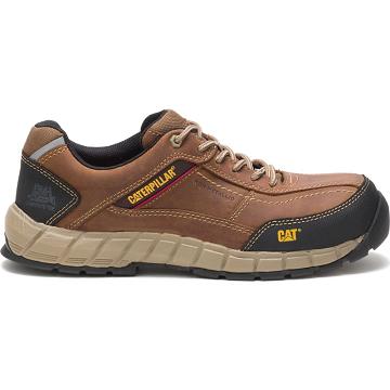 Caterpillar Streamline δερματινα Composite toe παπουτσια για περπατημα ανδρικα καφε | CAT365-GR