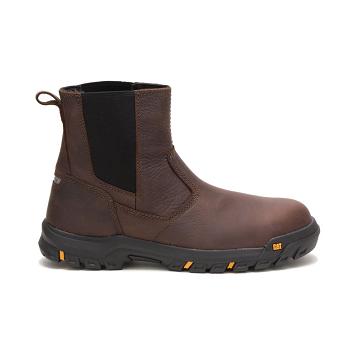 Caterpillar Wheelbase Steel toe μποτεσ εργασιασ ανδρικα καφε | CAT100-GR